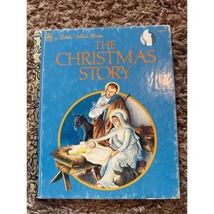 Vintage Little Golden Book The Christmas Story Nativity Holiday Children's Book